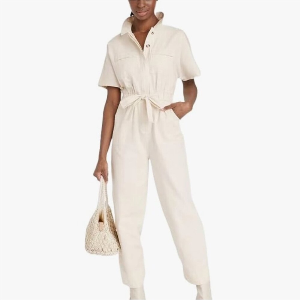 Elegant Cream Jumpsuit